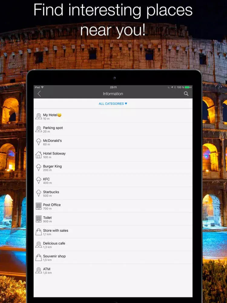 Capturas de pantalla de Rome 2017 — offline map iPad 