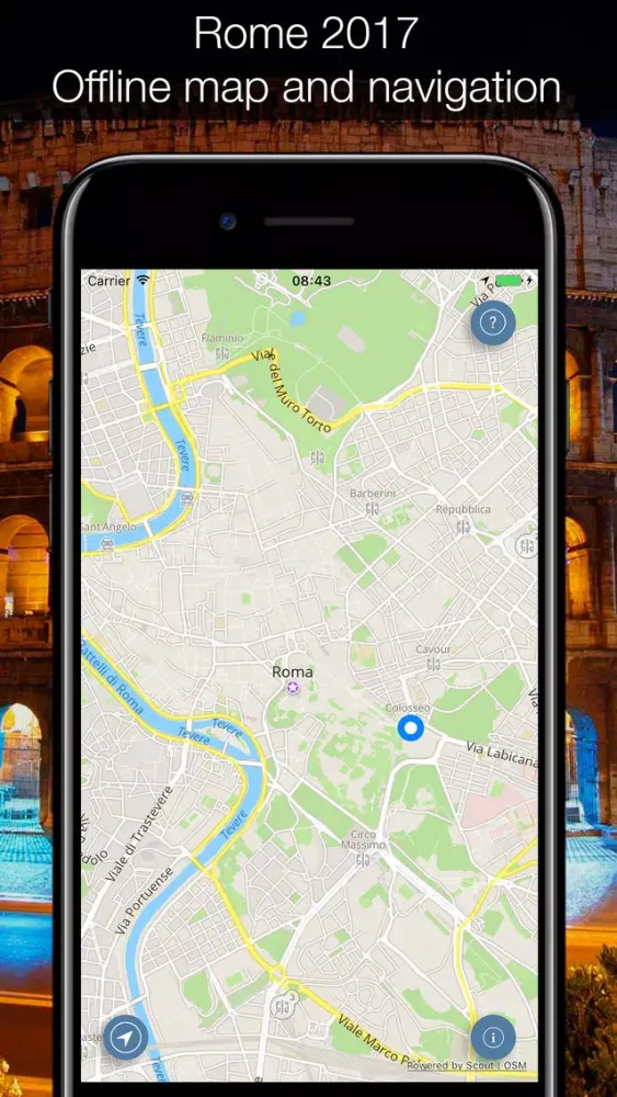 Capturas de pantalla de Rome 2017 — offline map
