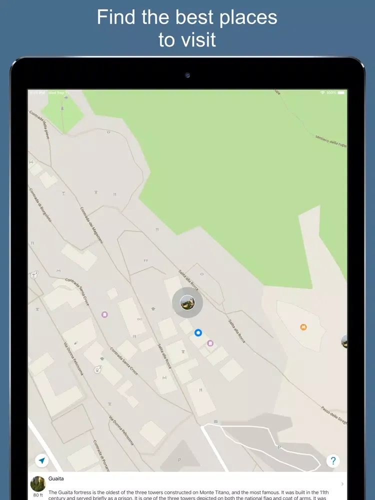 Capturas de tela do San Marino 2020 — offline map iPad 