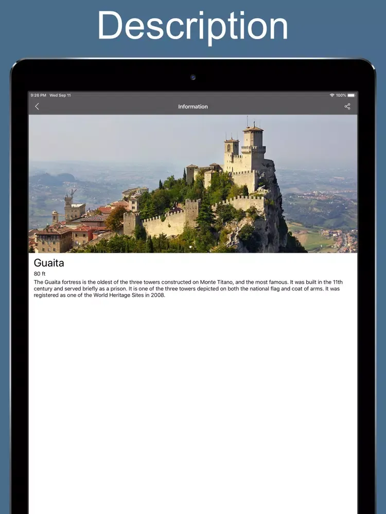 Capturas de tela do San Marino 2020 — offline map iPad 