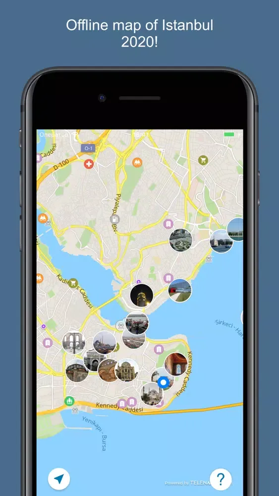 Tangkapan skrin Istanbul 2020 — offline map