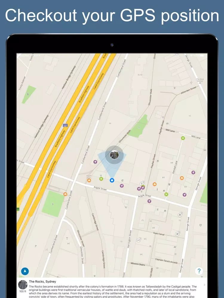 ภาพหน้าจอของ Sydney 2020 — offline map iPad 