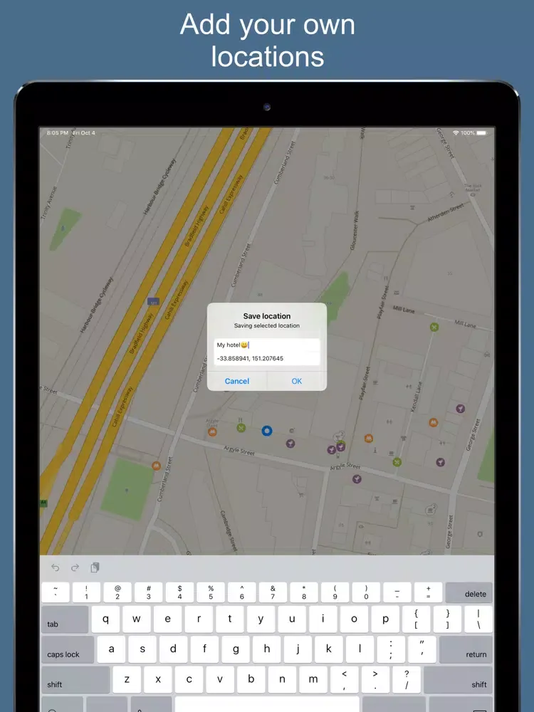 ภาพหน้าจอของ Sydney 2020 — offline map iPad 