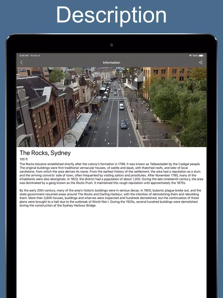 ภาพหน้าจอของ Sydney 2020 — offline map iPad 