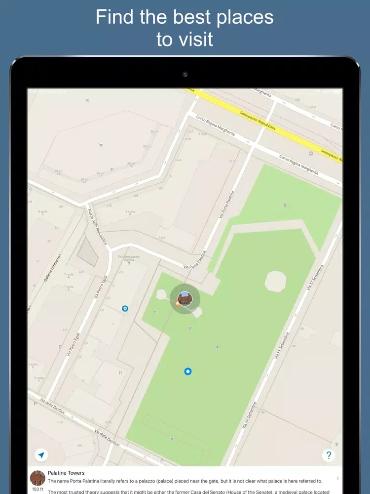 Capturas de tela do Turin 2020 — offline map iPad 