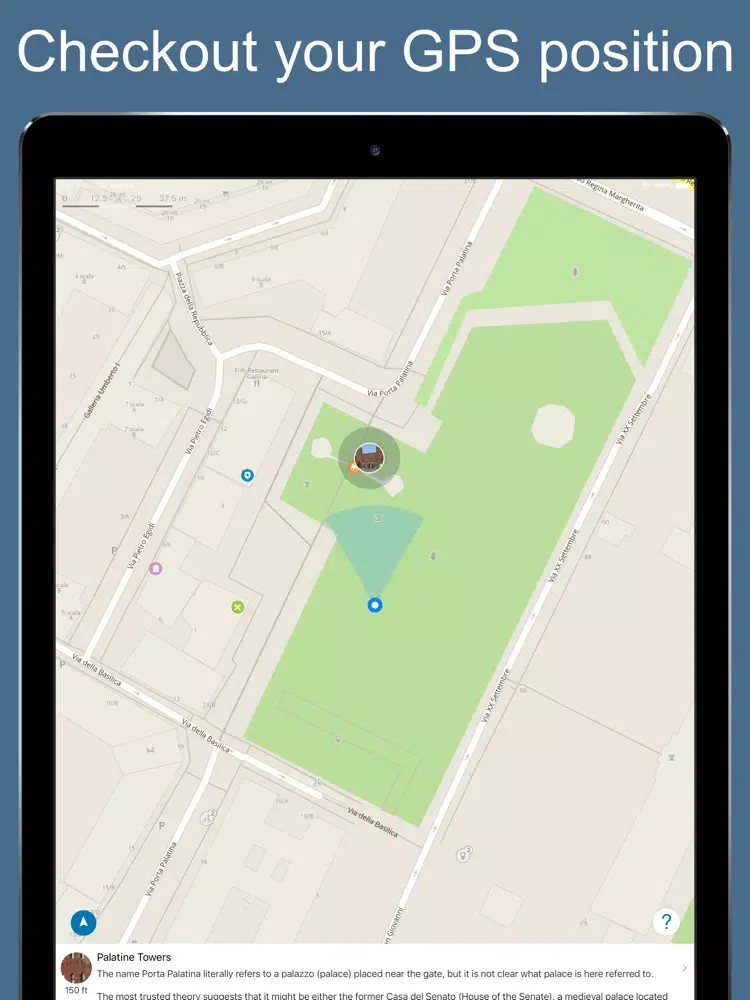 Capturas de tela do Turin 2020 — offline map iPad 