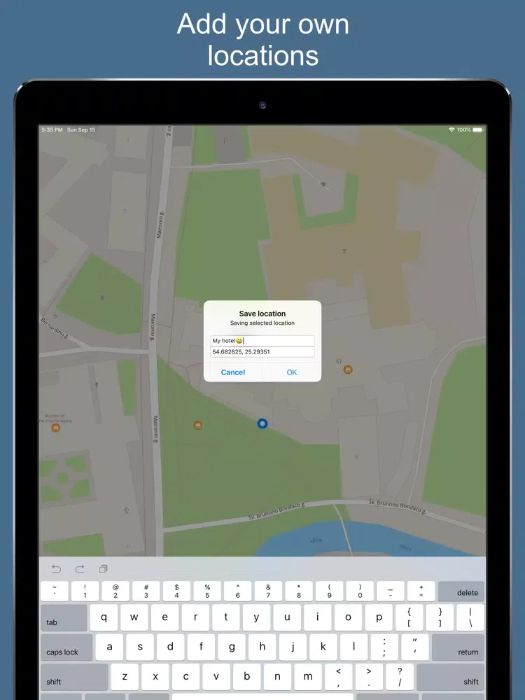 Vilnius 2020 — offline map iPad  स्क्रीनशॉट
