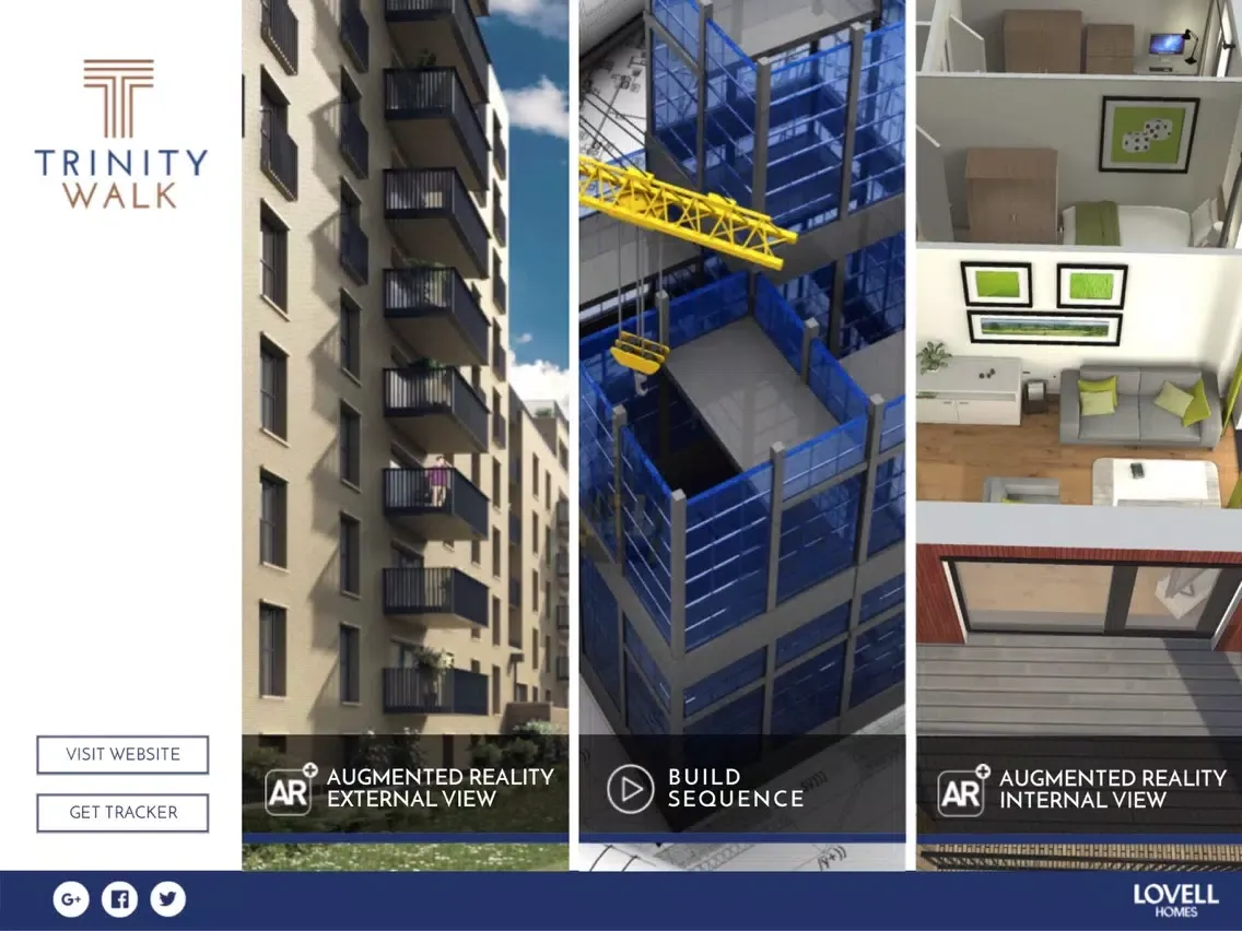 Capturas de tela do Trinity Walk Woolwich AR iPad 