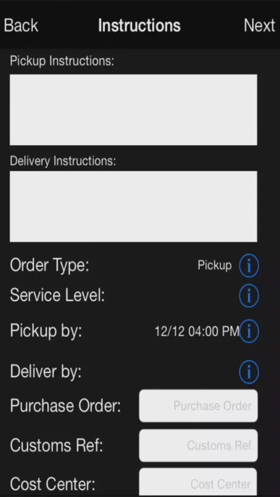 ShipMeNow to Ship and Receive Delivery Orders Screenshots