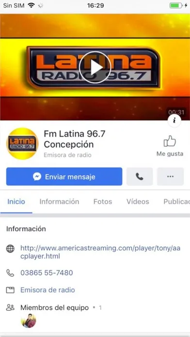 Captures d'écran de Fm Latina 96.7