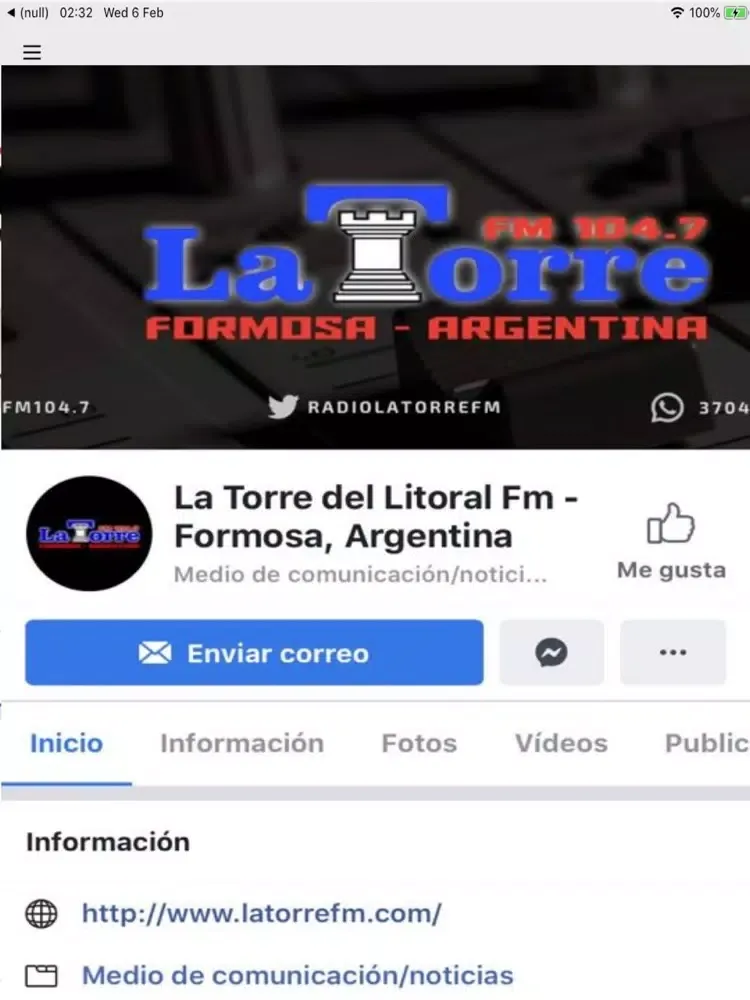 Captures d'écran de La Torre FM 104.7 Mhz iPad 