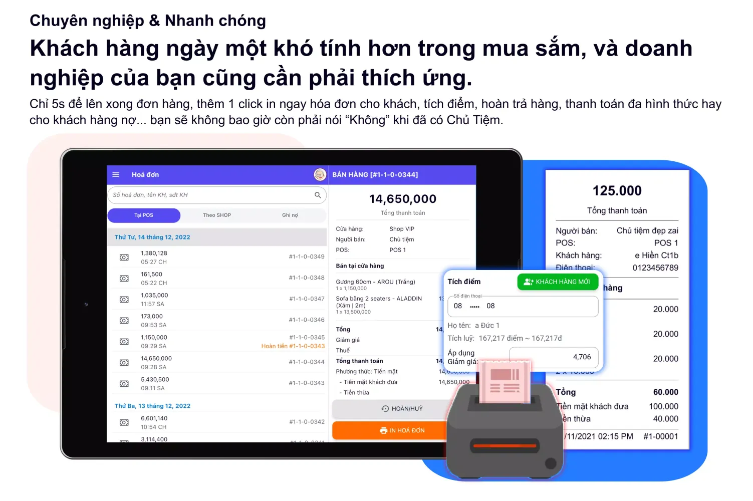صور Chủ Tiệm POS- Quản lý bán hàng