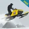 Snowmobile mountain trails hardcore racing Free
