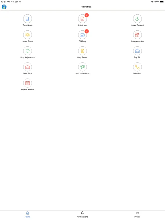 UFS MetricS iPad  Ekran Görüntüleri