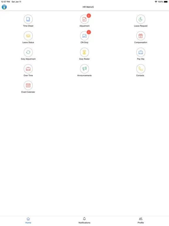 HR MetricS iPad  스크린샷