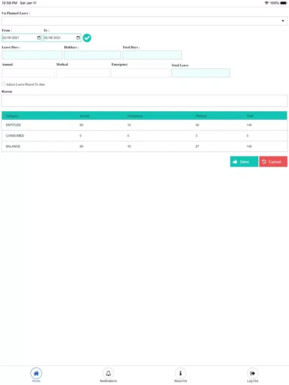 ROL MetricS iPad  스크린샷