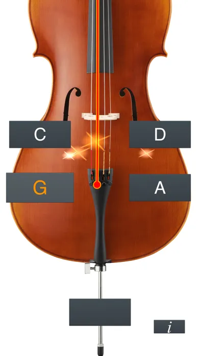 Ảnh chụp màn hình của Cello Tuner Simple