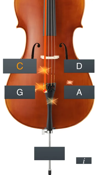 Ảnh chụp màn hình của Cello Tuner Simple