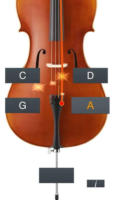 Ảnh chụp màn hình của Cello Tuner Simple