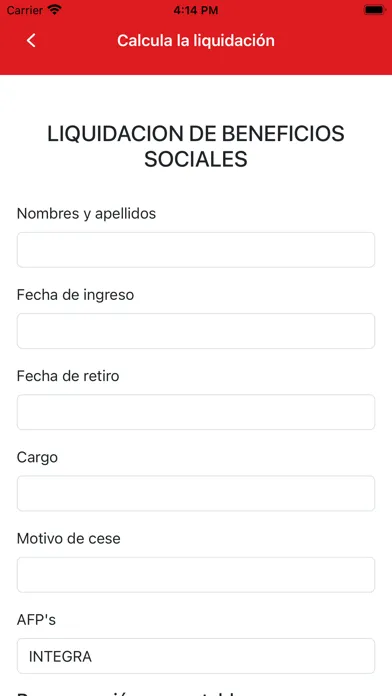 Tangkapan skrin Normativa Laboral