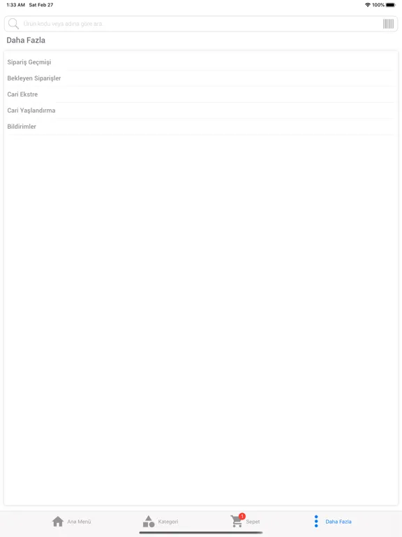 Sembol Home B2B iPad  Ekran Görüntüleri