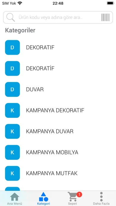 Sembol Home B2B Ekran Görüntüleri
