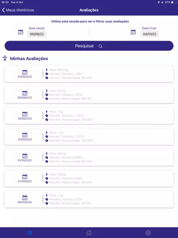 Zrzuty ekranu FitBooster iPad 