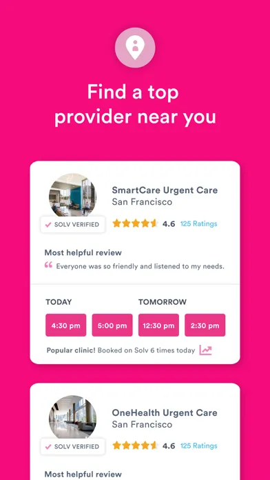 Solv: Easy Same-Day Healthcare Ekran Görüntüleri