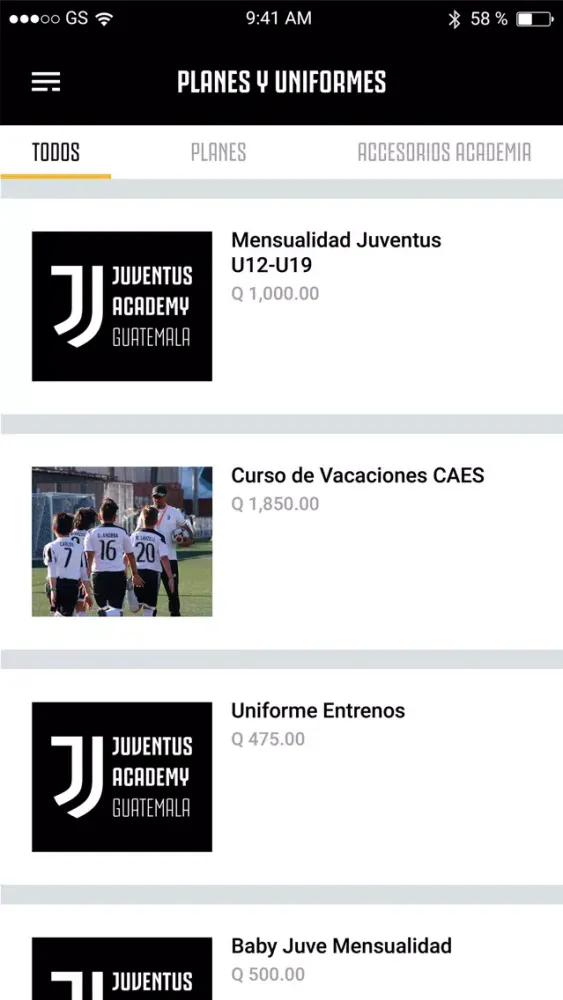 Juventus Academy Guatemala应用截图