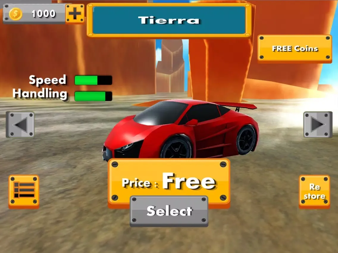 Capturas de tela do Extreme Driving Cars Stunts iPad 