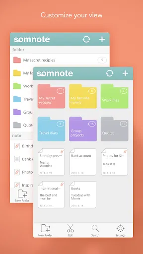 ภาพหน้าจอของ SomNote - Beautiful note app