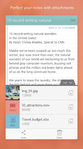 ภาพหน้าจอของ SomNote - Beautiful note app