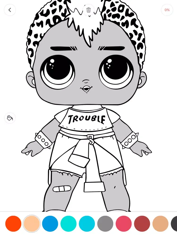 Captures d'écran de LOL Dolls - Coloring book iPad 