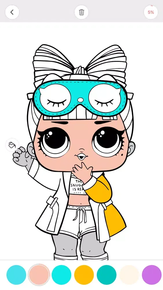 Captures d'écran de LOL Dolls - Coloring book