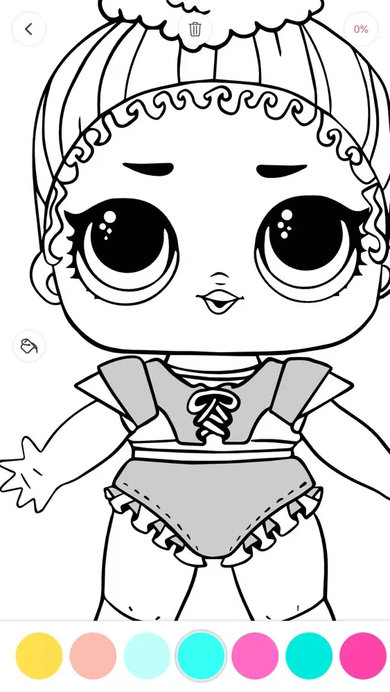 Captures d'écran de LOL Dolls - Coloring book