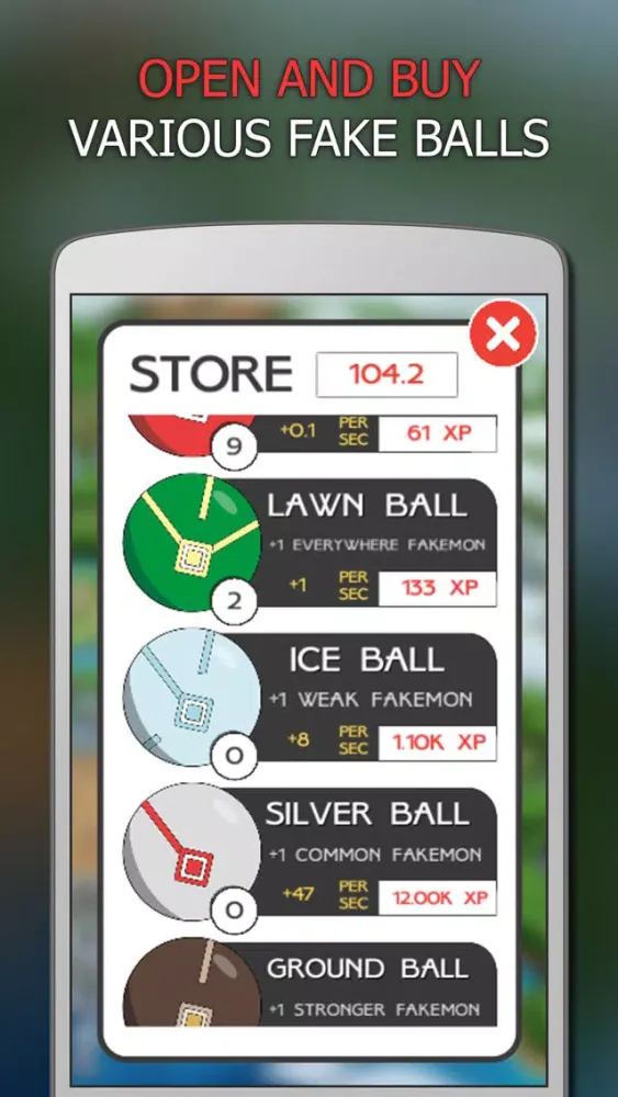 Fakemon Clicker | Fanfic Incremental idle game স্ক্রিনশট
