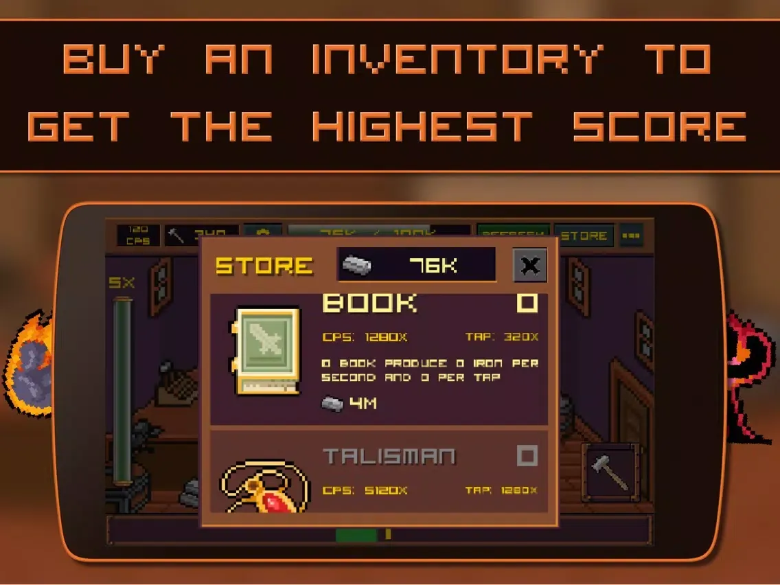 Capturas de pantalla de King of Smiths: Clicker game - 8-bit idle game about a blacksmith iPad 