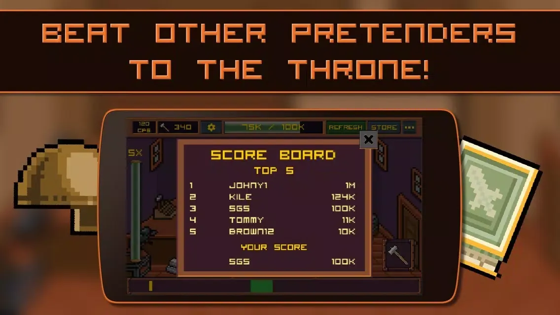 Capturas de pantalla de King of Smiths: Clicker game - 8-bit idle game about a blacksmith
