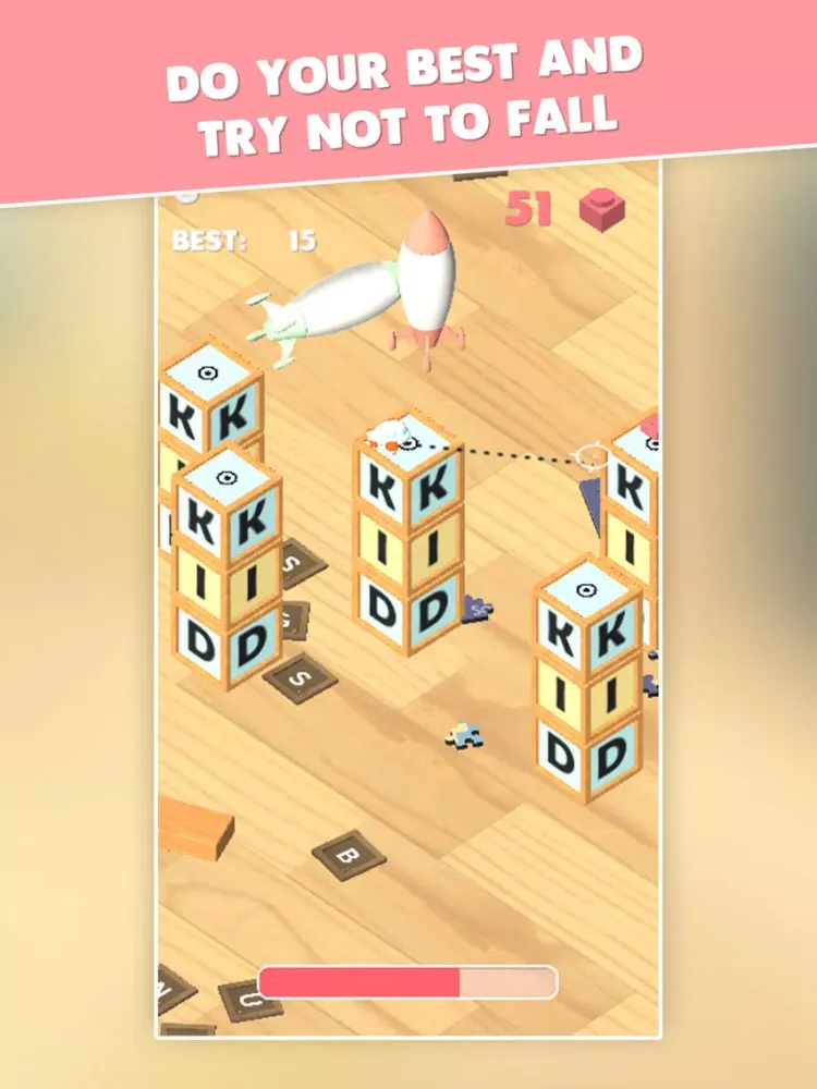 Overleap - free endless jump game about toys iPad 應用截圖