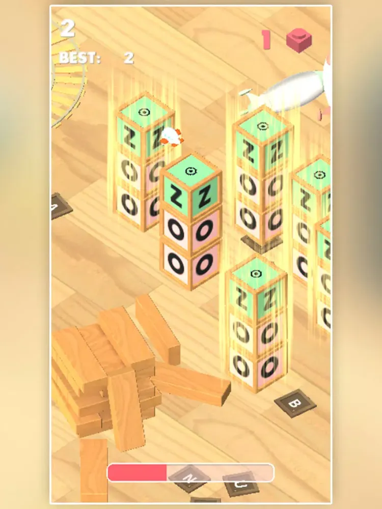 Overleap - free endless jump game about toys iPad 應用截圖