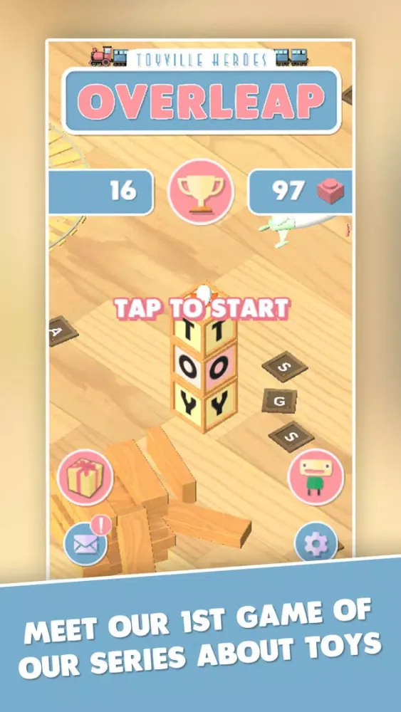 Overleap - free endless jump game about toys應用截圖