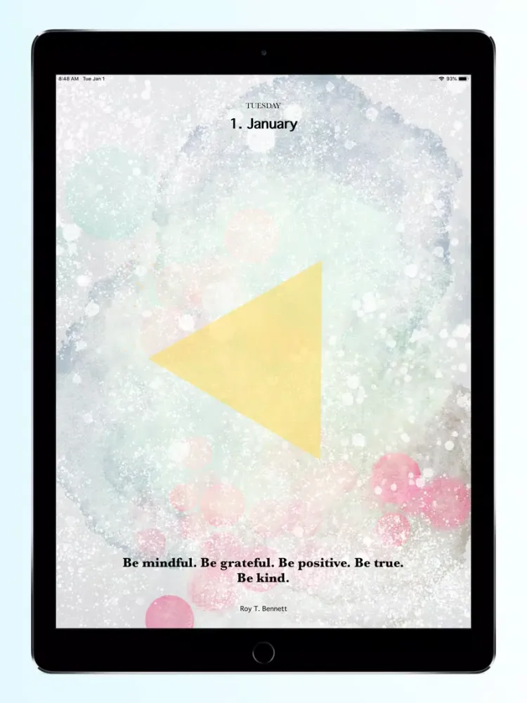 Mindfulness Calendar 2019 iPad 應用截圖