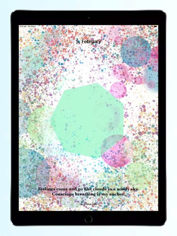 Mindfulness Calendar 2019 iPad 應用截圖
