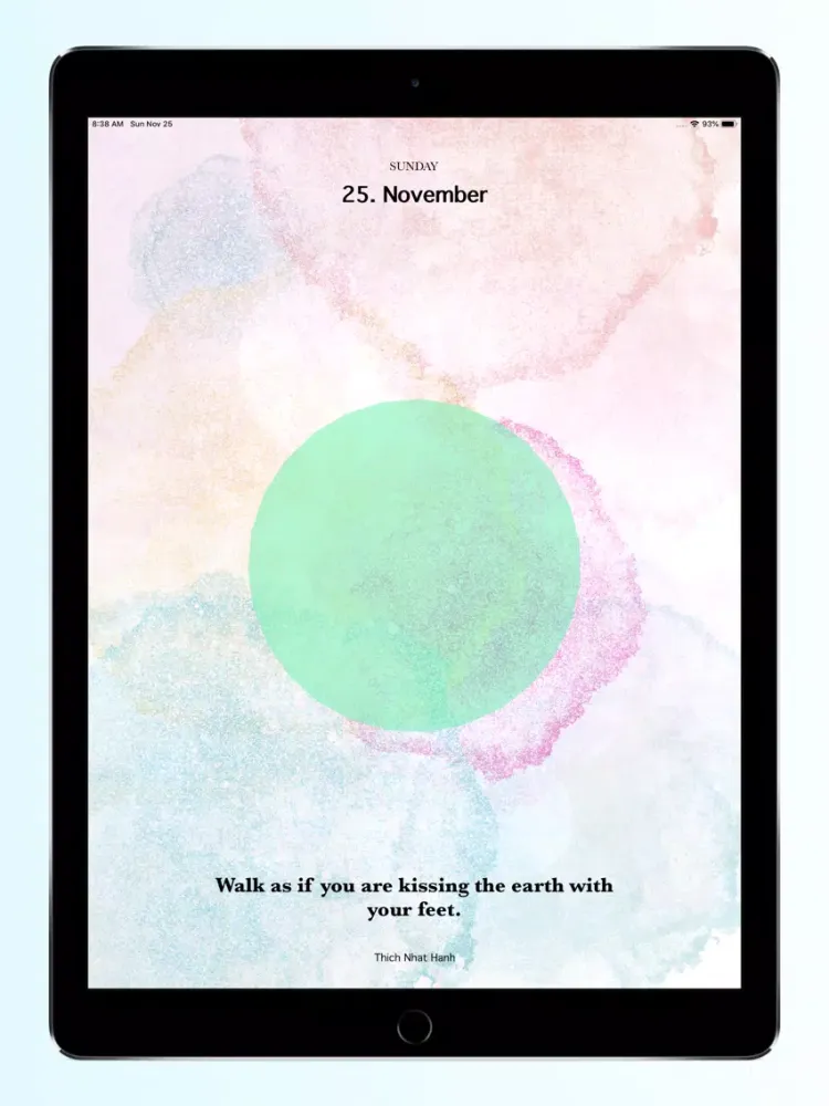 Mindfulness Calendar 2019 iPad 應用截圖