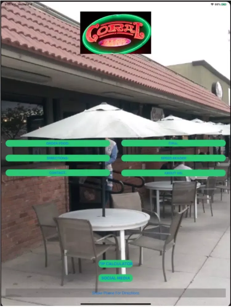 Coral Cafe iPad 應用截圖