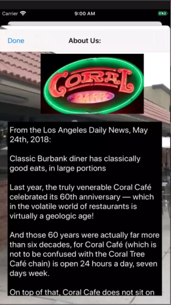 Coral Cafe應用截圖