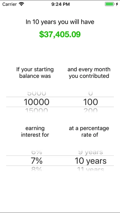 Screenshot di Quick Interest Calculator