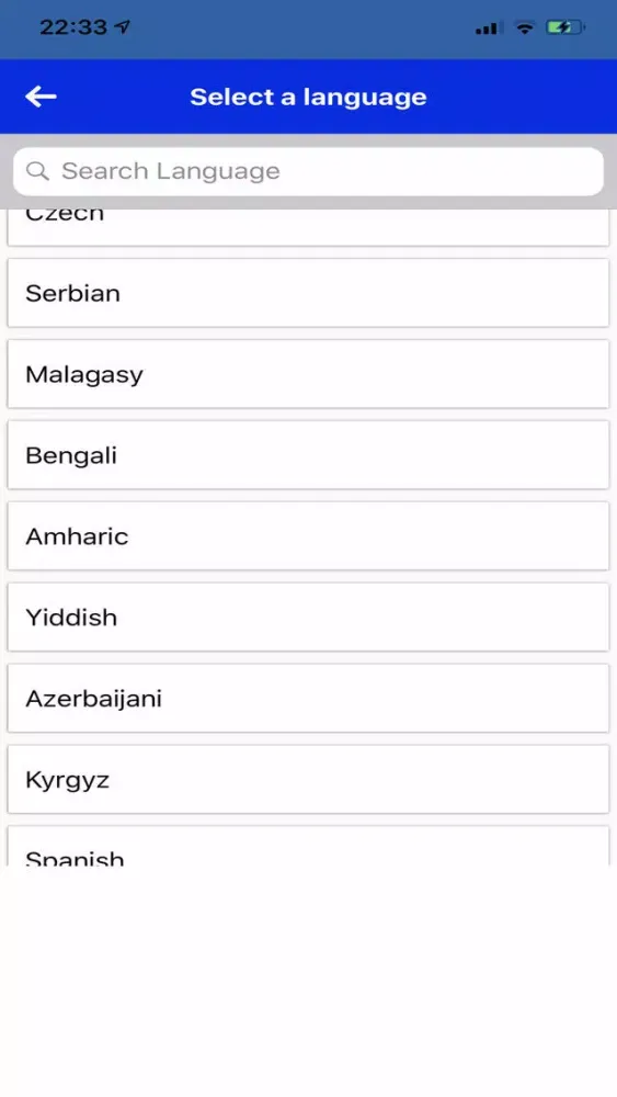 Tangkapan skrin Babel Universal Translator