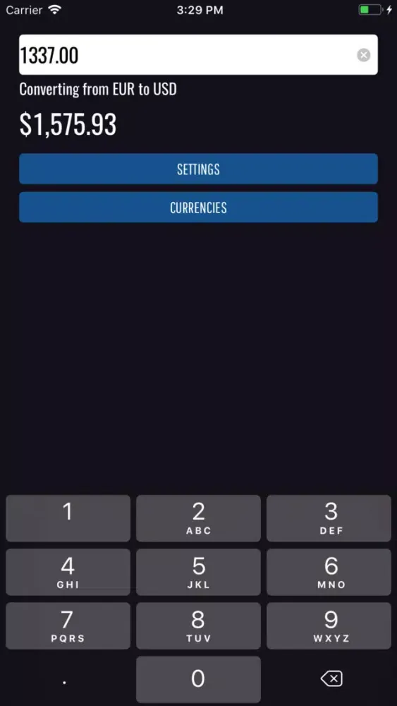 To Dollar Converter Screenshots
