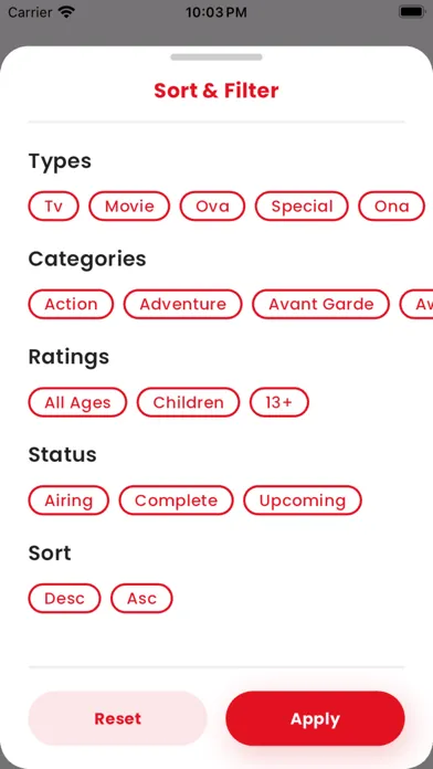 Tangkapan skrin Anime Wiki: Tracking the Anime